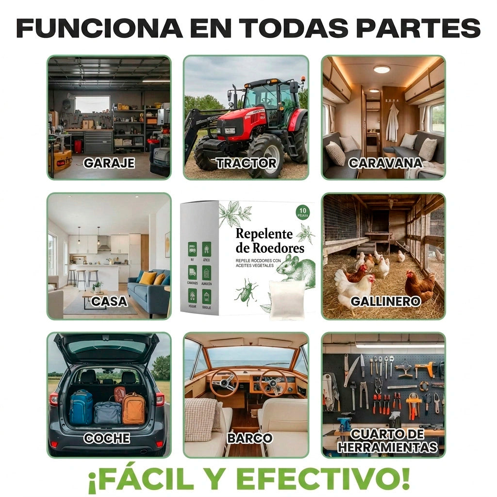 EcoRepelent – Repelente de roedores natural con aceites vegetales (10 bolsitas)