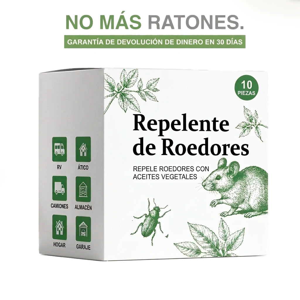 EcoRepelent – Repelente de roedores natural con aceites vegetales (10 bolsitas)
